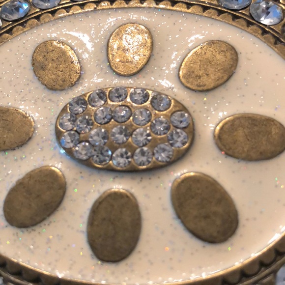 Gold Rhinestone Belt Buckle - Picture 3 of 3